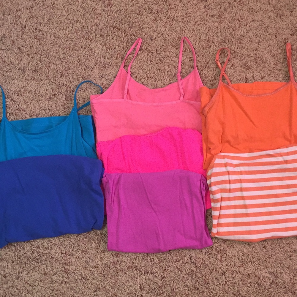 Multi Colored Tank Top Undershirts /Camisoles